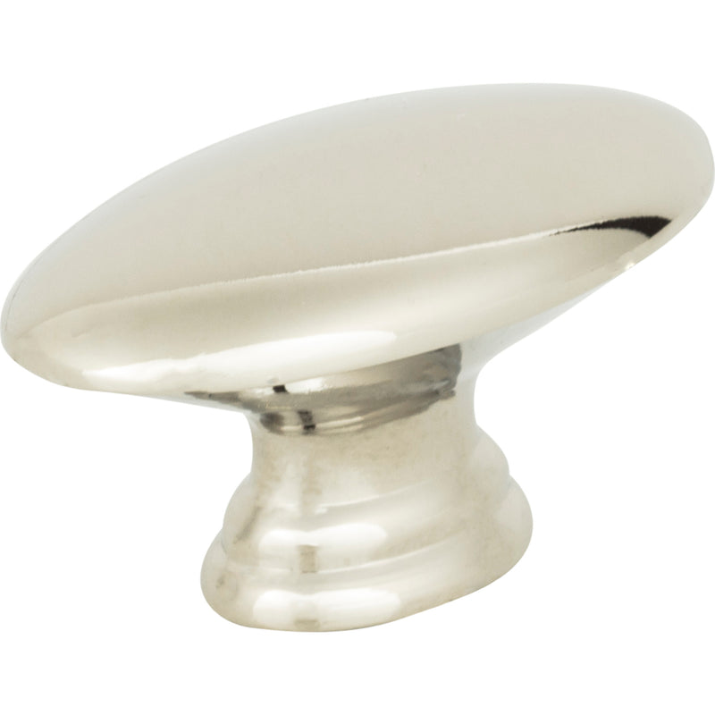 Egg Knob 1 1/2 Inch Polished Nickel