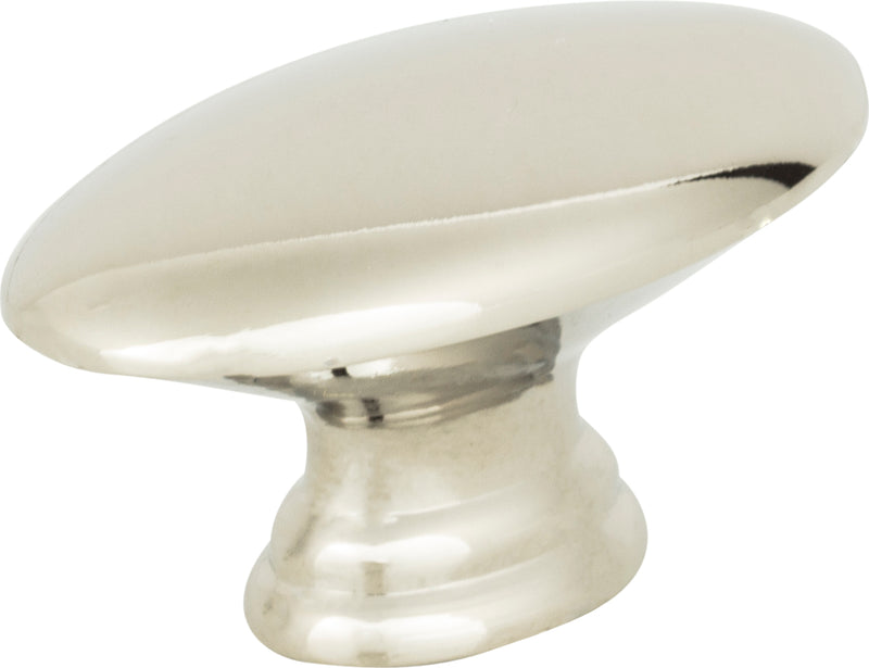 Egg Knob 1 1/2 Inch Polished Nickel