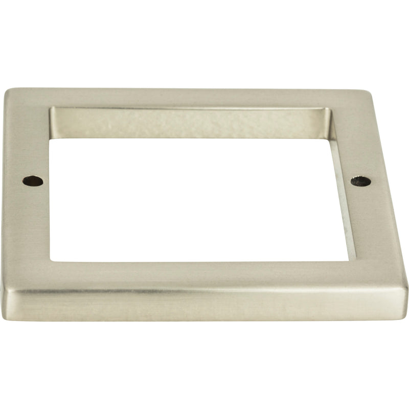 Tableau Square Base 2 1/2 Inch Brushed Nickel
