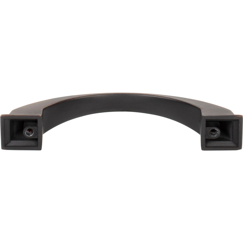 96 mm Center-to-Center Brushed Oil Rubbed Bronze Arched Roman Cabinet Pull