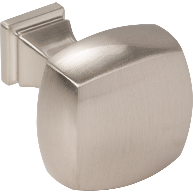 1-1/8" Overall Length Satin Nickel Square Audrey Cabinet Knob