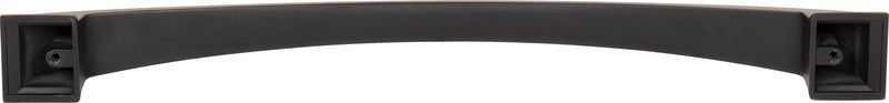 12" Center-to-Center Brushed Oil Rubbed Bronze Arched Roman Appliance Handle