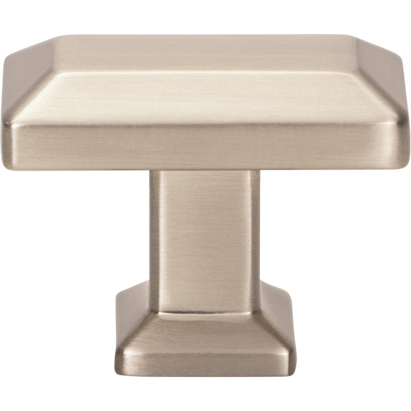 Sweetbriar Lane Rectangle Knob 1 3/8 Inch Brushed Nickel