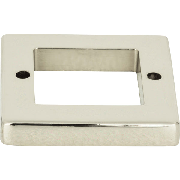 Tableau Square Base 1 7/16 Inch Polished Nickel