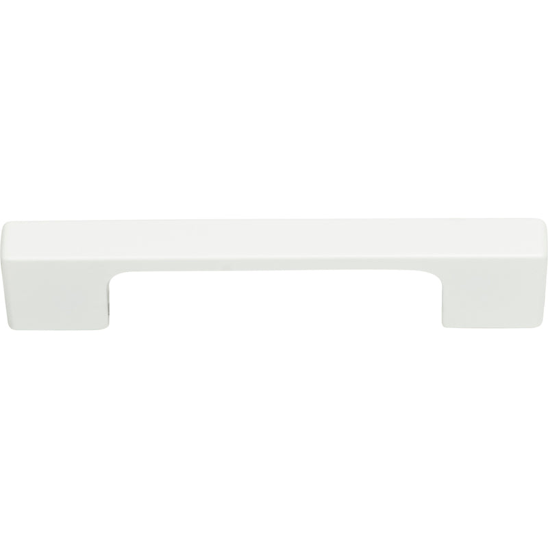 Thin Square Pull 3 3/4 Inch (c-c) High White Gloss