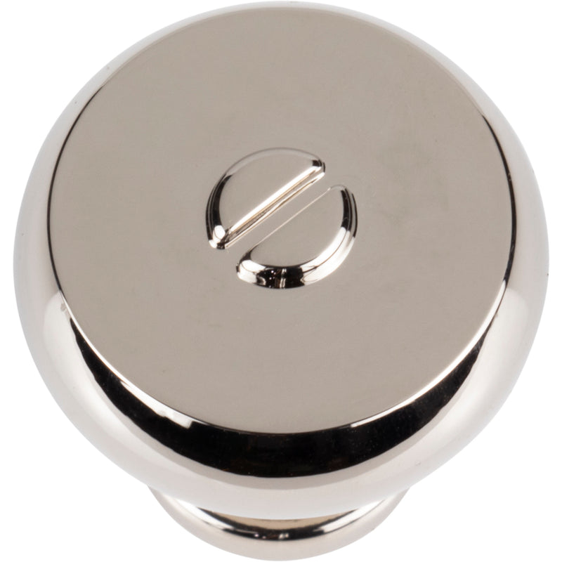 Everitt Knob 1 3/16 Inch Polished Nickel