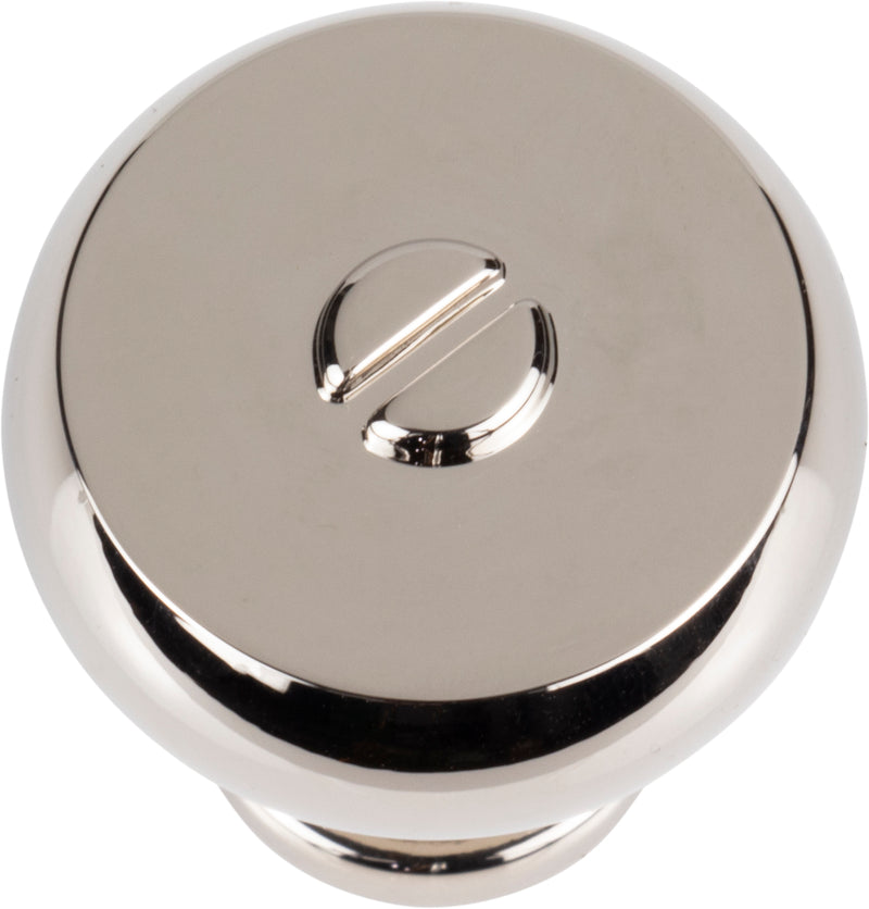 Everitt Knob 1 3/16 Inch Polished Nickel