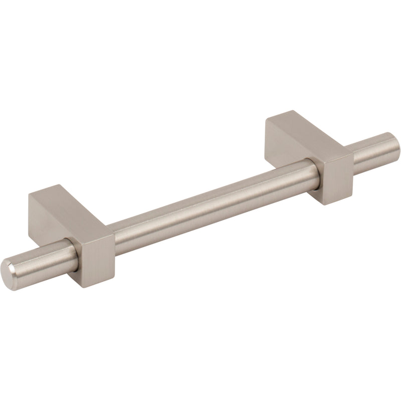 96 mm Center-to-Center Satin Nickel Larkin Cabinet Bar Pull