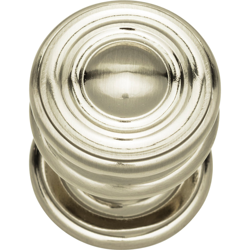 Campaign Round Knob 1 1/4 Inch Brushed Nickel