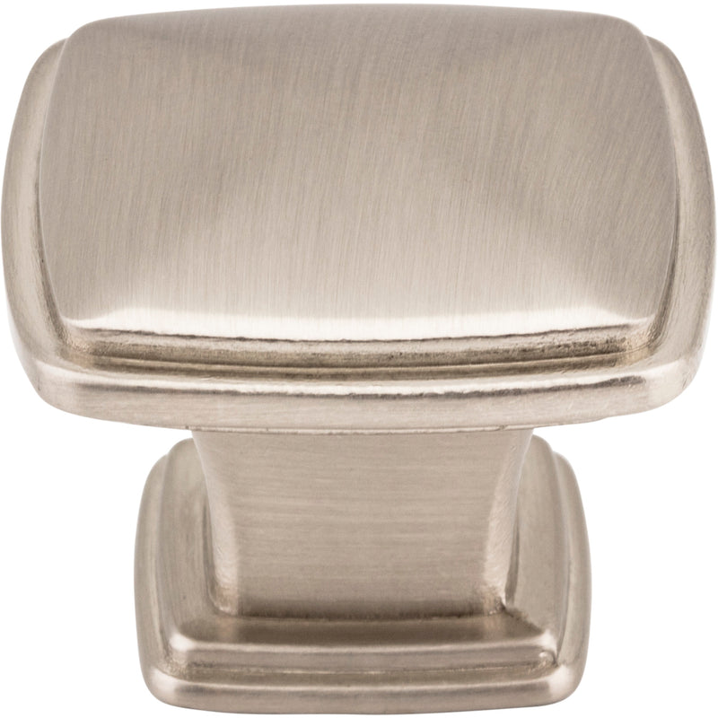 1-3/16" Overall Length Satin Nickel Square Milan 1 Cabinet Knob