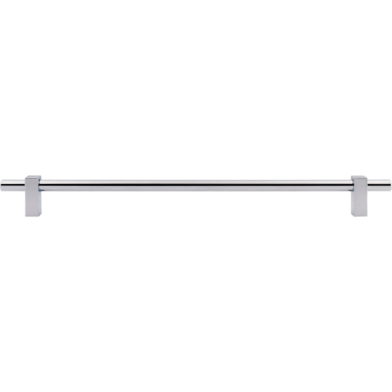 305 mm Center-to-Center Polished Chrome Larkin Cabinet Bar Pull