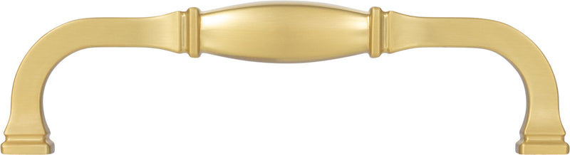 128 mm Center-to-Center Brushed Gold Audrey Cabinet Pull