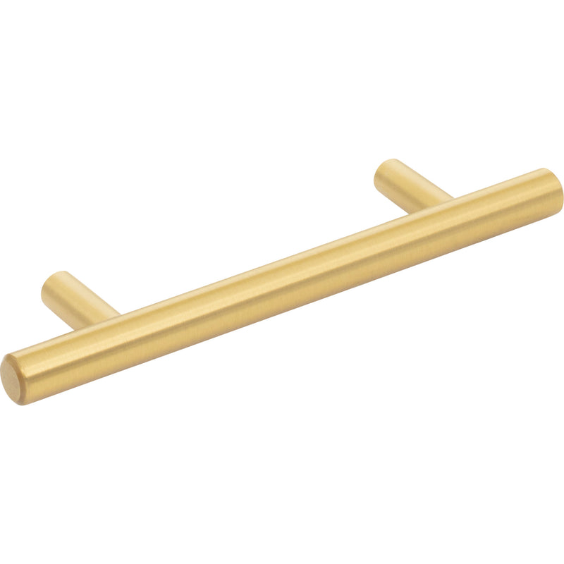 96 mm Center-to-Center Brushed Gold Naples Cabinet Bar Pull