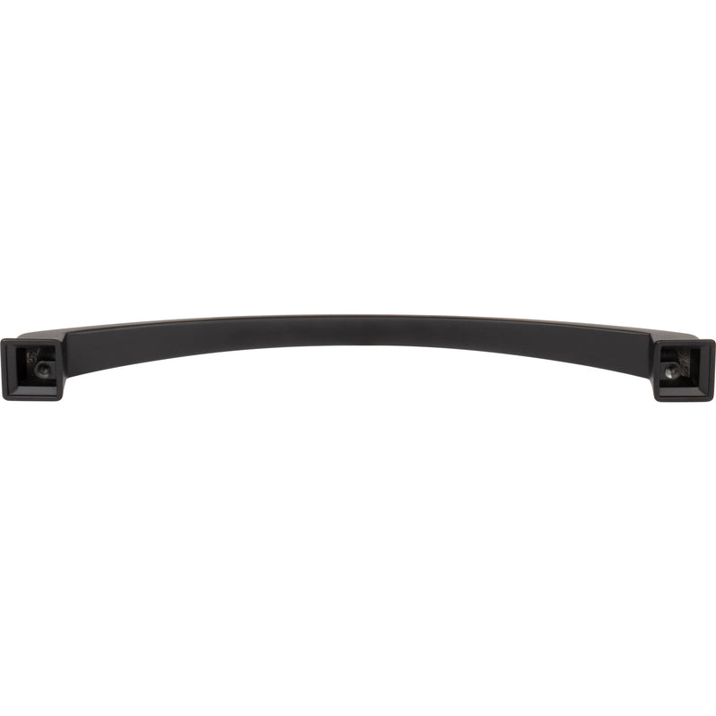 224 mm Center-to-Center Matte Black Arched Roman Cabinet Pull