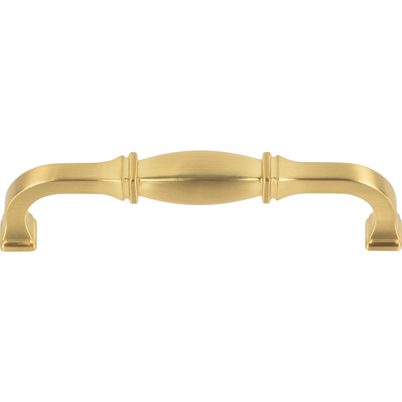 128 mm Center-to-Center Brushed Gold Audrey Cabinet Pull