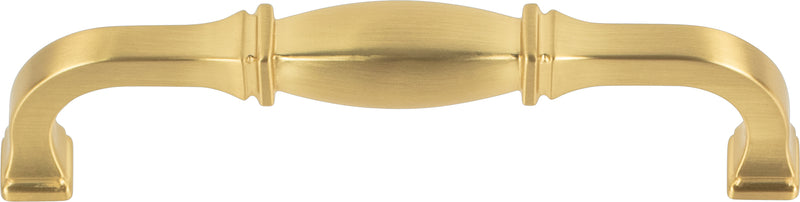 128 mm Center-to-Center Brushed Gold Audrey Cabinet Pull