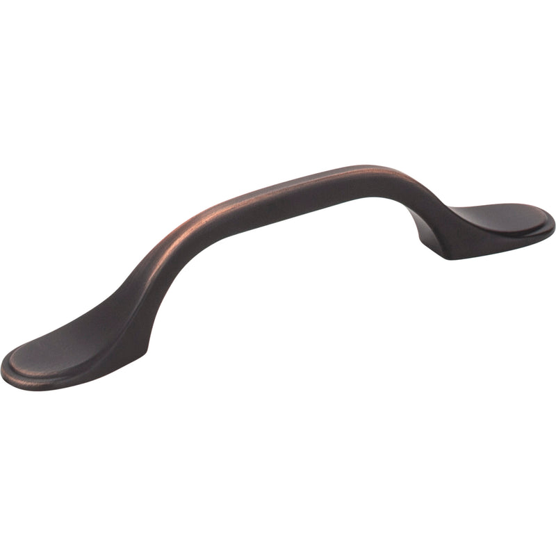 3" Center-to-Center Brushed Oil Rubbed Bronze Kenner Cabinet Pull
