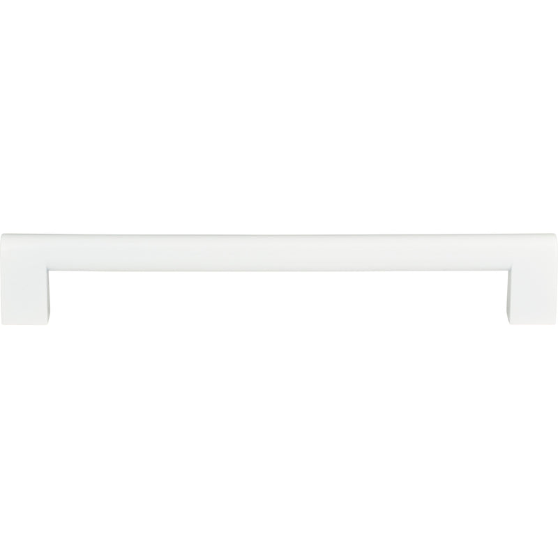 Round Rail Pull 7 9/16 Inch (c-c) High White Gloss