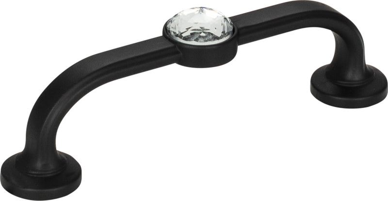 Legacy Crystal Bracelet Pull 3 Inch (c-c) Matte Black