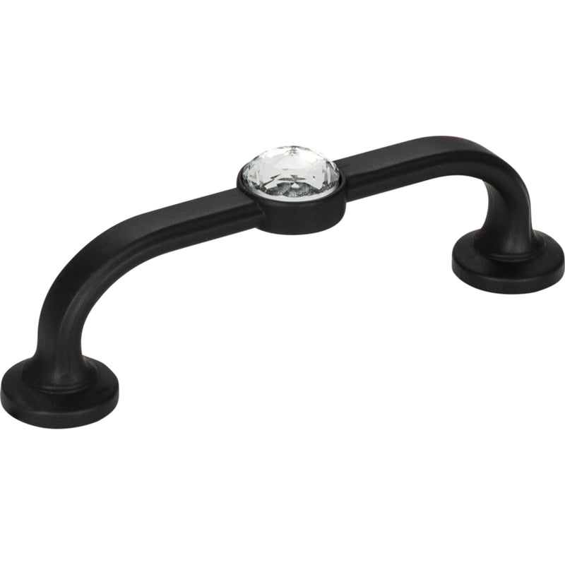 Legacy Crystal Bracelet Pull 3 Inch (c-c) Matte Black