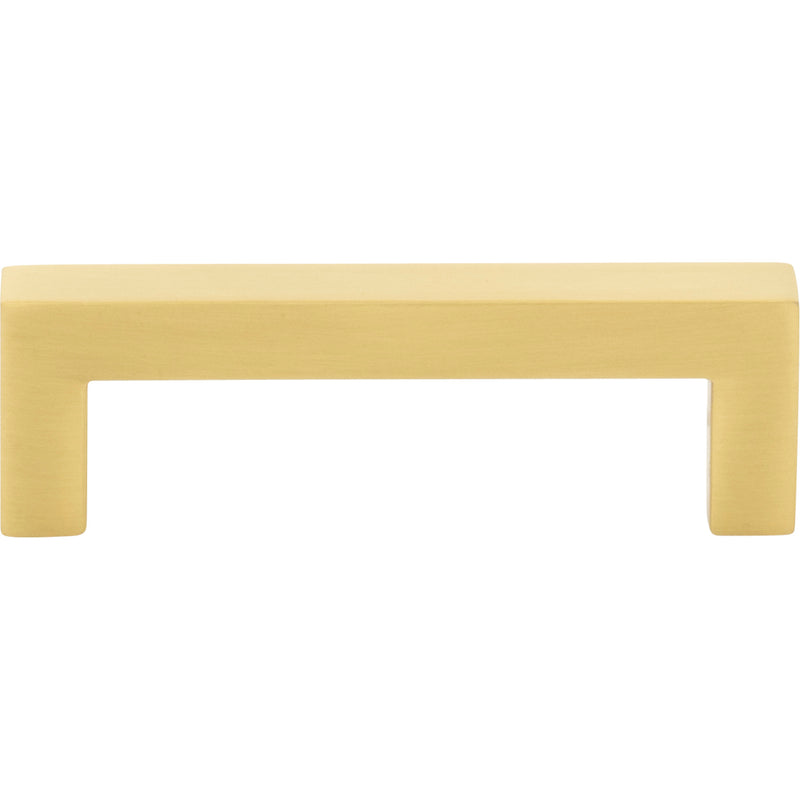 3" Center-to-Center Brushed Gold Square Stanton Cabinet Bar Pull