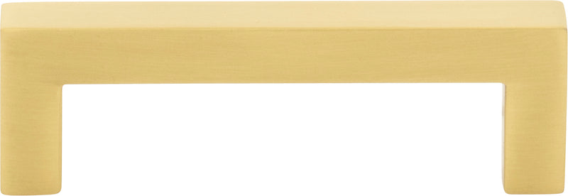 3" Center-to-Center Brushed Gold Square Stanton Cabinet Bar Pull