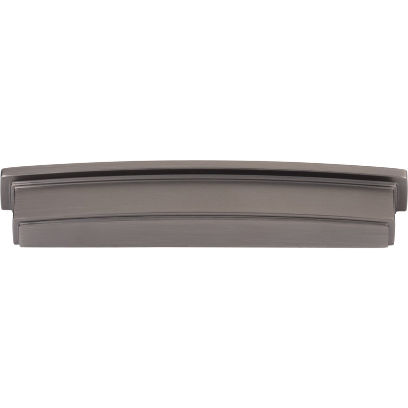 160 mm Center Brushed Pewter Square-to-Center Square Renzo Cabinet Cup Pull