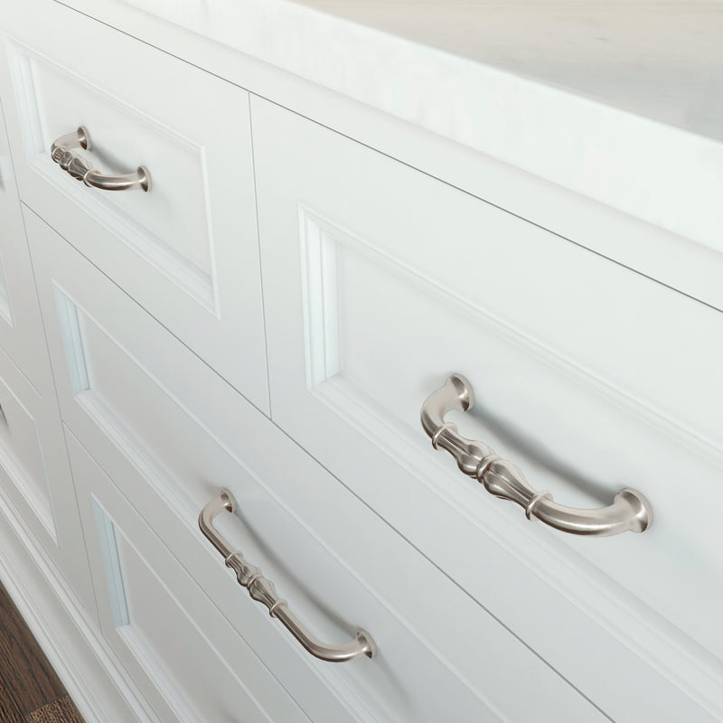 96 mm Center-to-Center Satin Nickel Bella Cabinet Pull