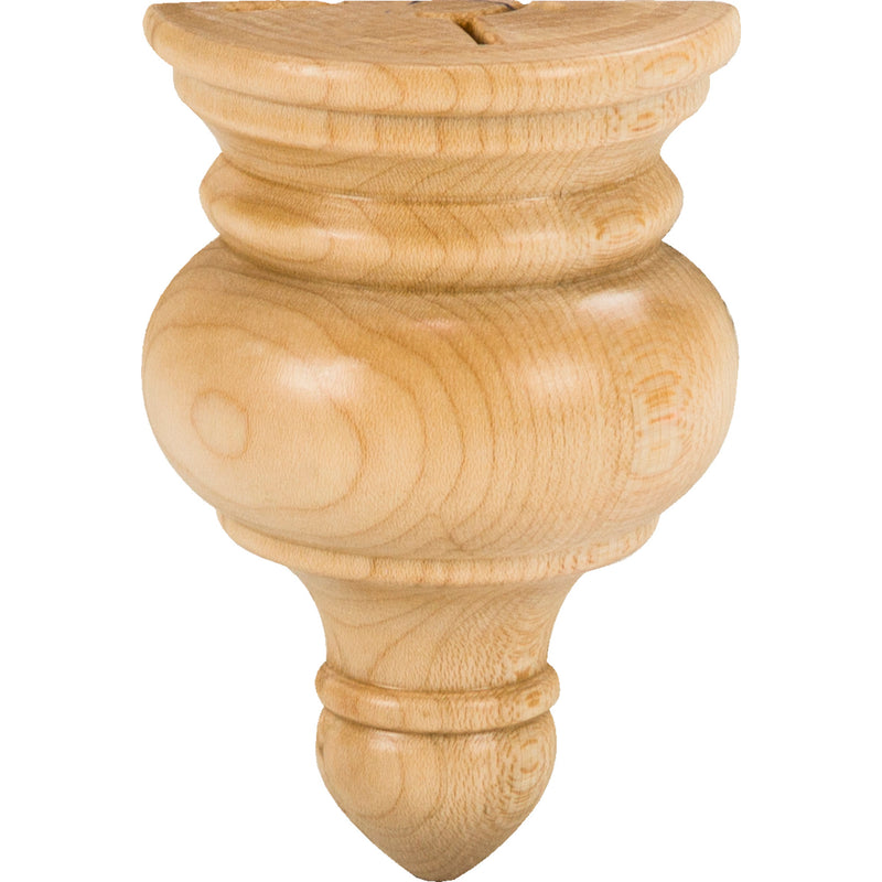 2-1/4" W x 1-1/8" D x 11-1/4" H Cherry Transition Finial