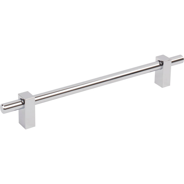 192 mm Center-to-Center Polished Chrome Larkin Cabinet Bar Pull