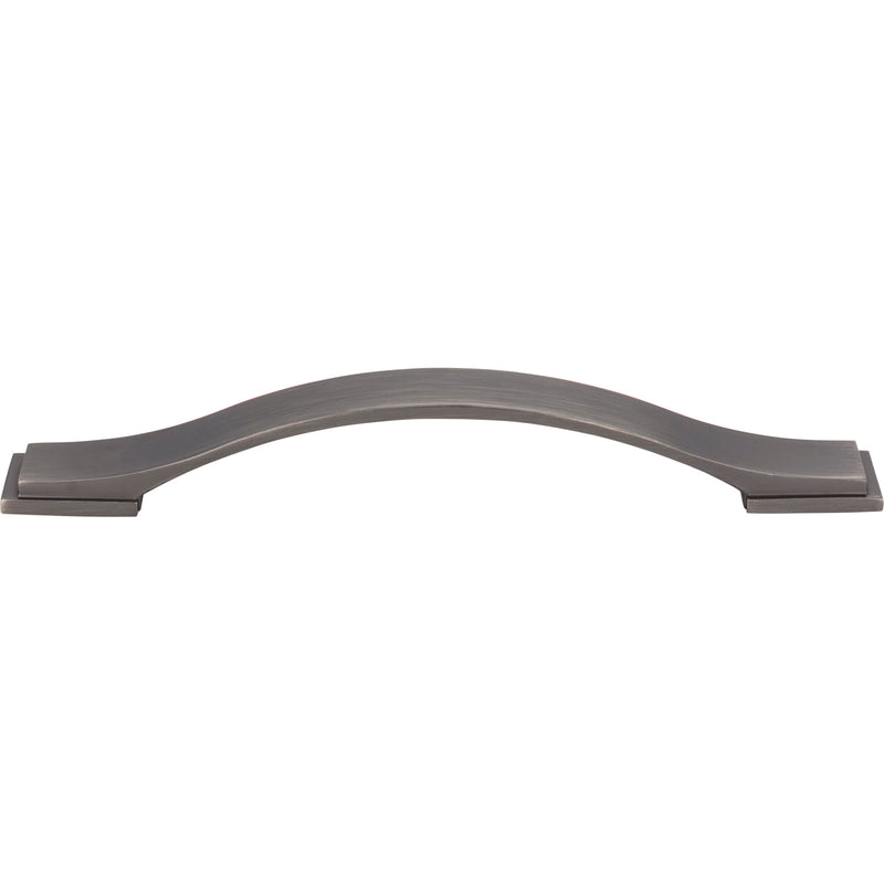 160 mm Center-to-Center Brushed Pewter Strap Mirada Cabinet Pull