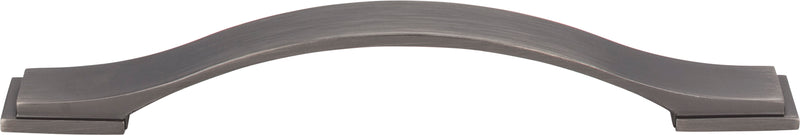 160 mm Center-to-Center Brushed Pewter Strap Mirada Cabinet Pull