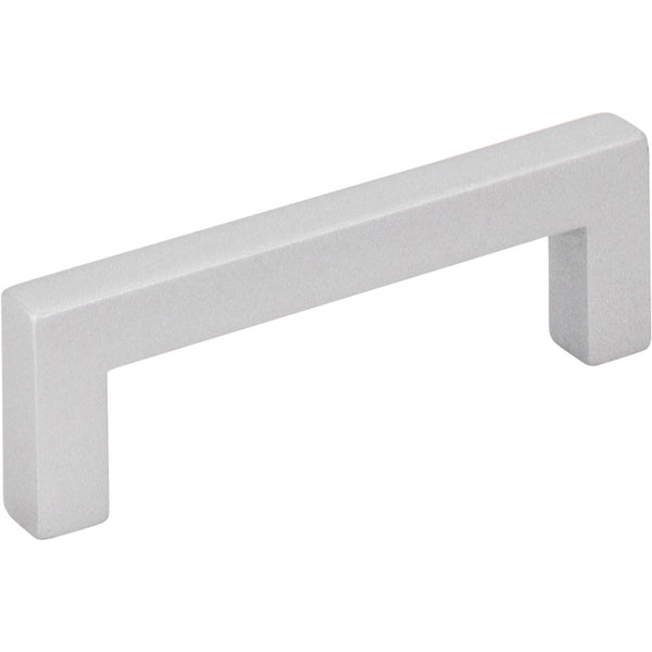 3" Center-to-Center Matte Silver Square Stanton Cabinet Bar Pull