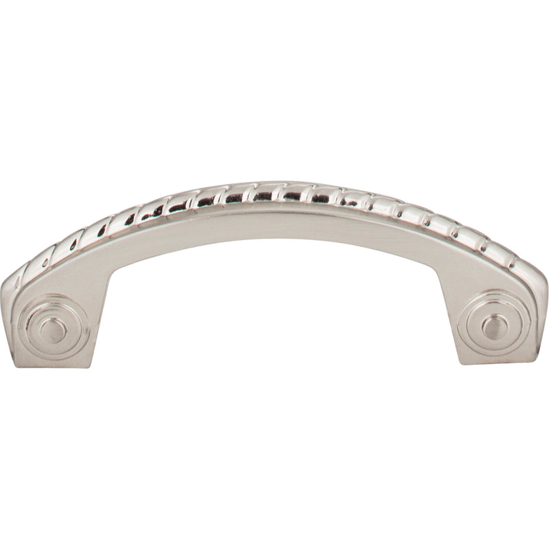 3" Center-to-Center Satin Nickel Rope Rhodes Cabinet Pull