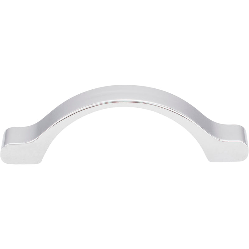 3" Center-to-Center Polished Chrome Arched Seaver Cabinet Pull