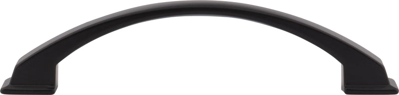 128 mm Center-to-Center Matte Black Arched Roman Cabinet Pull