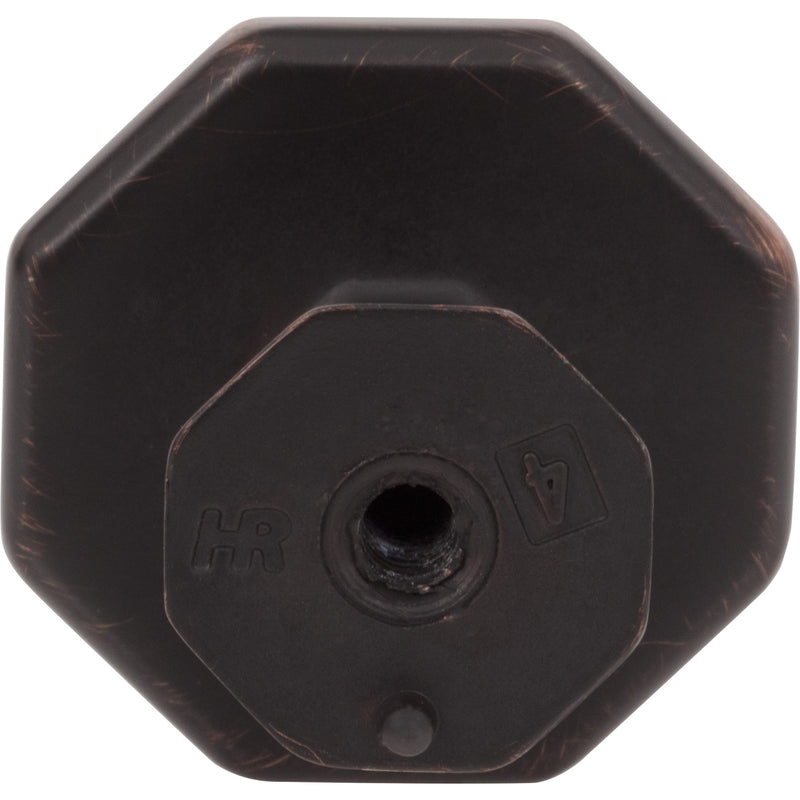 1-1/4" Overall Length Brushed Oil Rubbed Bronze Octagonal Wheeler Cabinet Knob