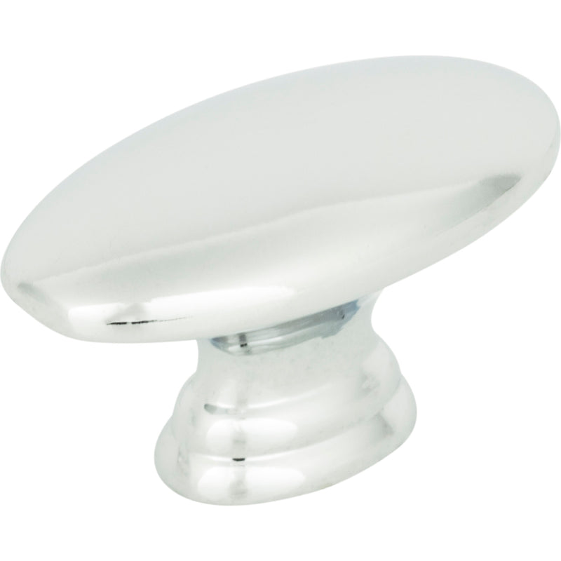 Egg Knob 1 1/2 Inch Polished Chrome