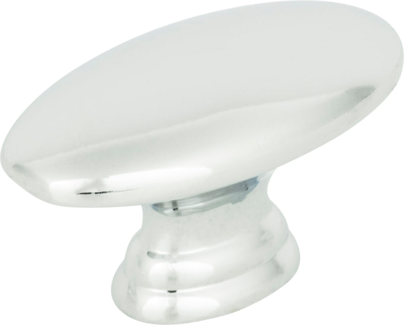 Egg Knob 1 1/2 Inch Polished Chrome