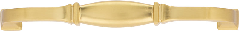 128 mm Center-to-Center Brushed Gold Audrey Cabinet Pull