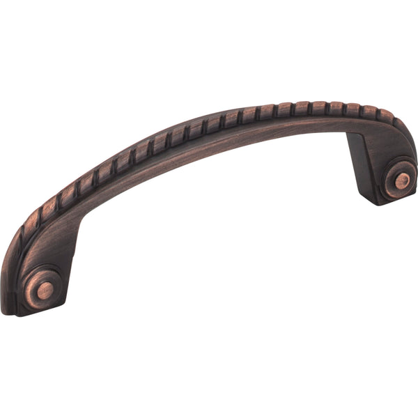 96 mm Center-to-Center Brushed Oil Rubbed Bronze Rope Rhodes Cabinet Pull