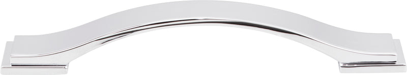 128 mm Center-to-Center Polished Chrome Strap Mirada Cabinet Pull