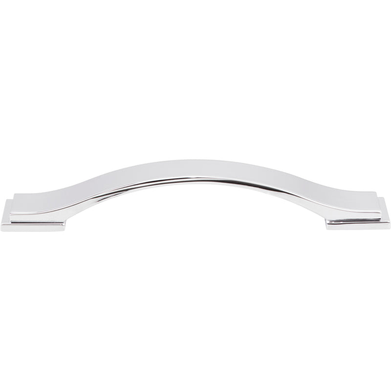 128 mm Center-to-Center Polished Chrome Strap Mirada Cabinet Pull