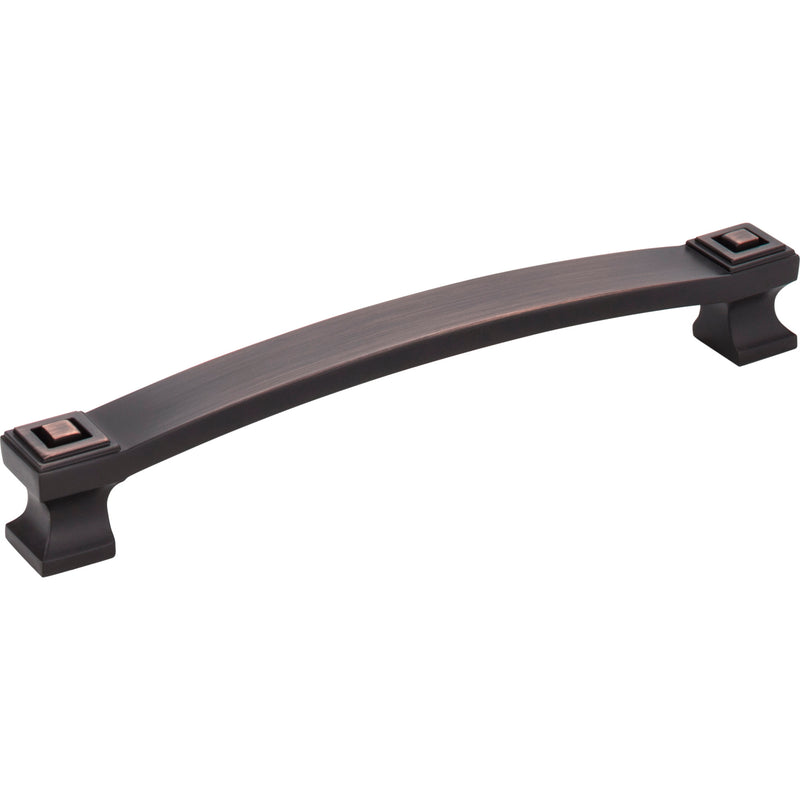 160 mm Center-to-Center Brushed Oil Rubbed Bronze Square Delmar Cabinet Pull