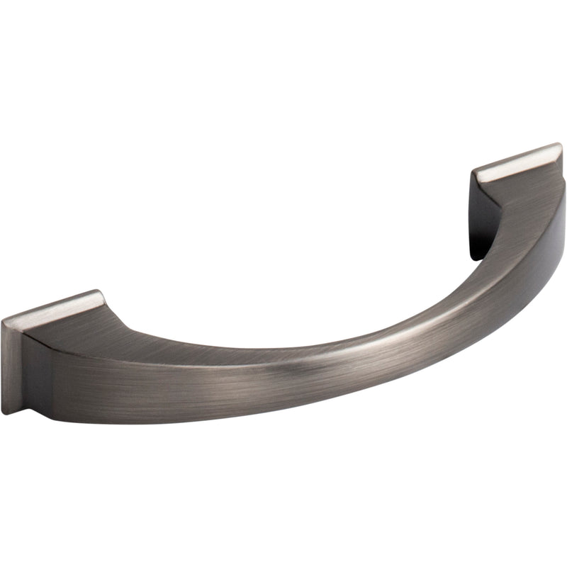 96 mm Center-to-Center Brushed Pewter Arched Roman Cabinet Pull