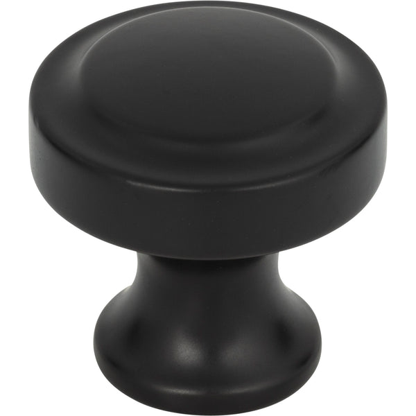 Bradbury Knob 1 1/4 Inch Matte Black