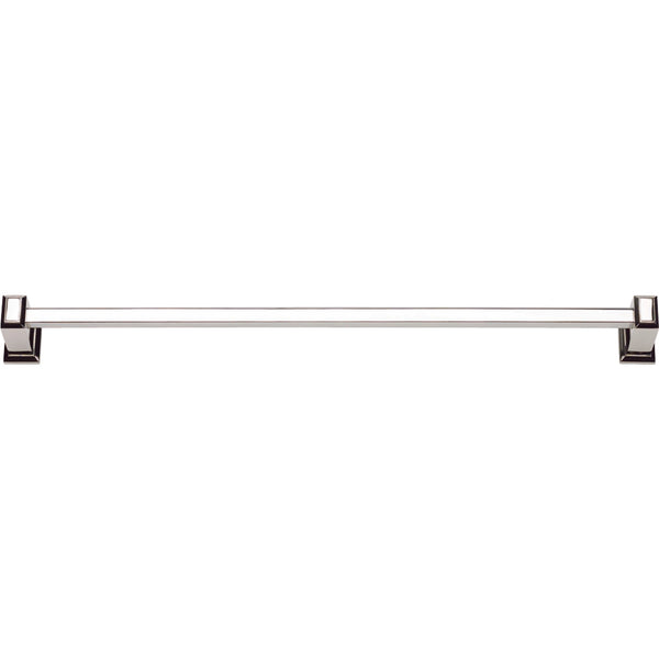 Sutton Place Bath Towel Bar 24 Inch Single Polished Nickel