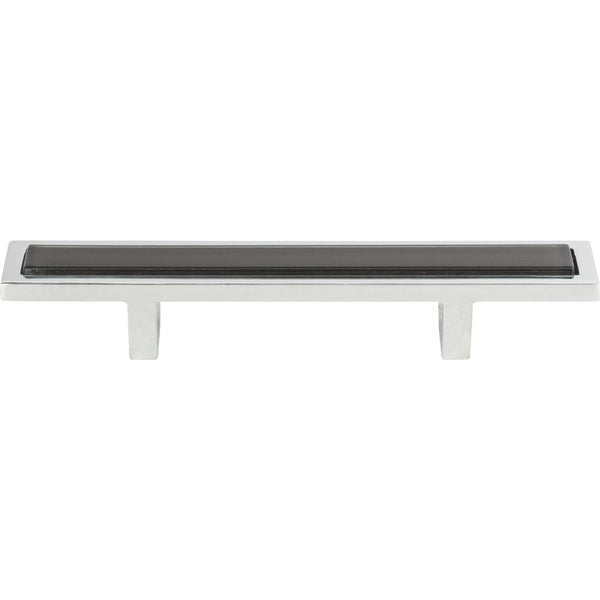 Spa Black Pull 3 Inch (c-c) Polished Chrome