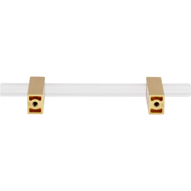 96 mm Center-to-Center Brushed Gold Spencer Cabinet Bar Pull