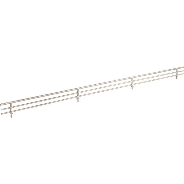 29" Wide Satin Nickel Wire Shoe Fence for Shelving